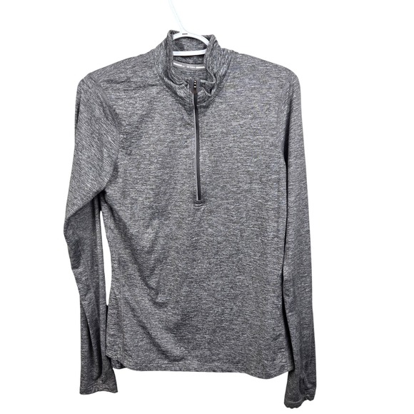 Nike Dri-FIT Half Zip Pullover Gray Running Top Women's Size Small - Picture 1 of 8